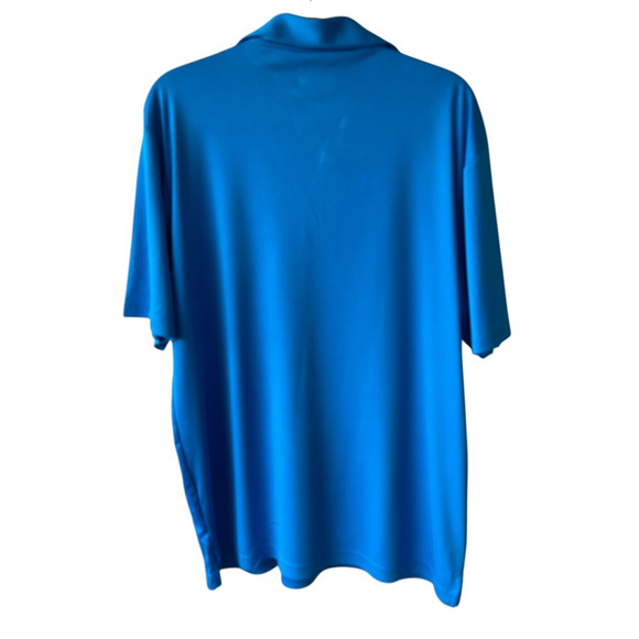 PGA Tour Golf  Men's Large Blue Polo Shirt Striped Performance Moisture Wicking - Picture 2 of 9